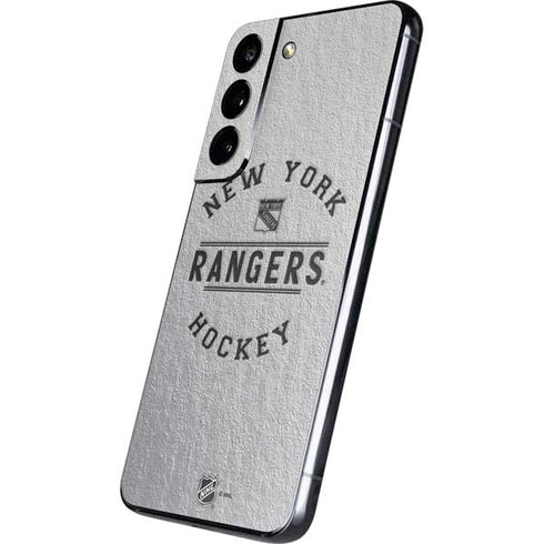NHL New York Rangers Black Text Galaxy S22 Skin