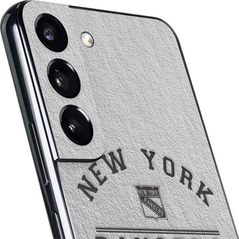 NHL New York Rangers Black Text Galaxy S22 Skin
