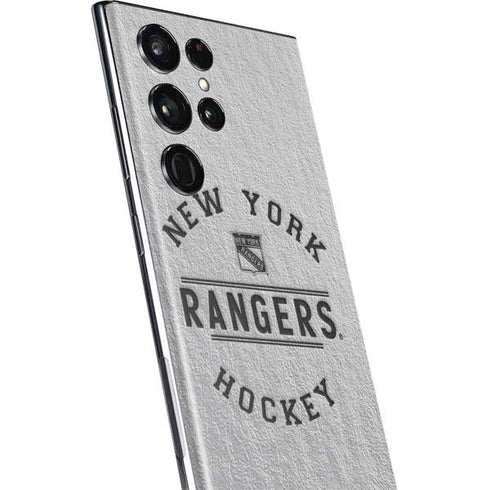 NHL New York Rangers Black Text Galaxy S22 Ultra Skin