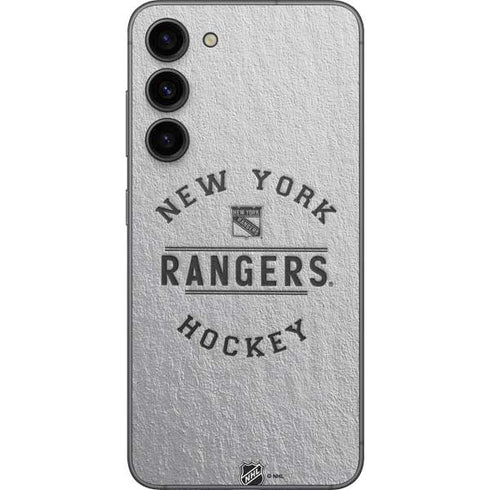 NHL New York Rangers Black Text Galaxy S23 Plus Skin