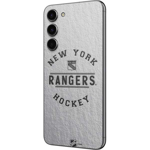NHL New York Rangers Black Text Galaxy S23 Plus Skin