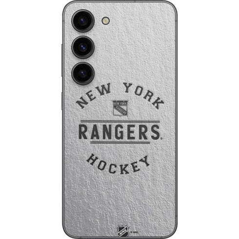 NHL New York Rangers Black Text Galaxy S23 Skin