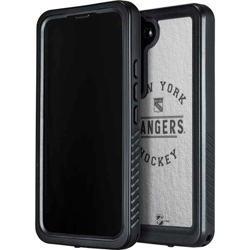 NHL New York Rangers Black Text Galaxy S23 Waterproof Case