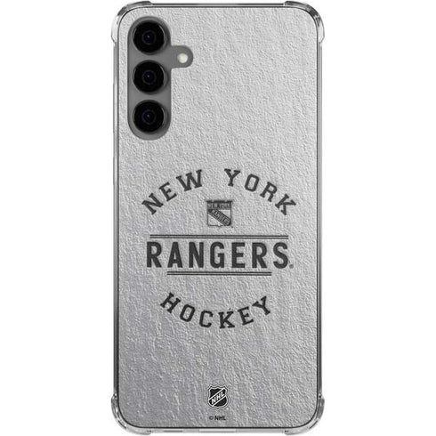 NHL New York Rangers Black Text Galaxy S24 Plus Clear Case