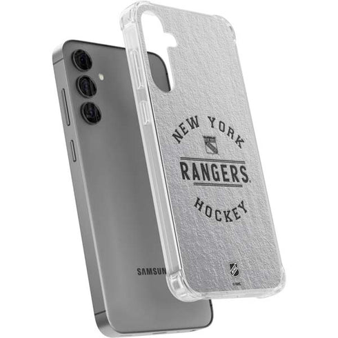 NHL New York Rangers Black Text Galaxy S24 Plus Clear Case