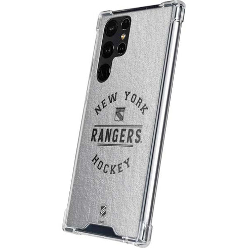 NHL New York Rangers Black Text Galaxy S24 Ultra Clear Case