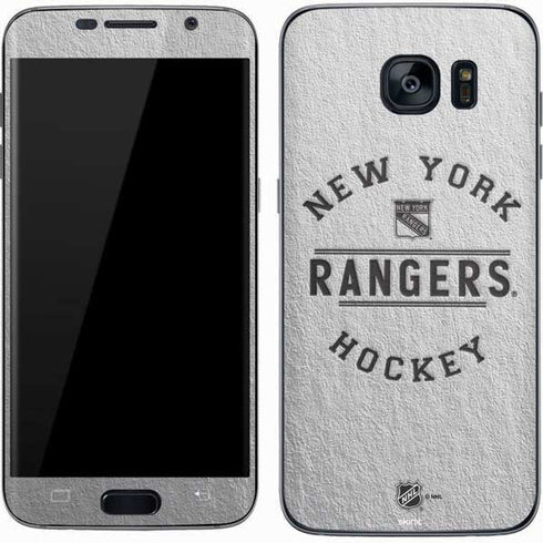 NHL New York Rangers Black Text Galaxy S7 Skin