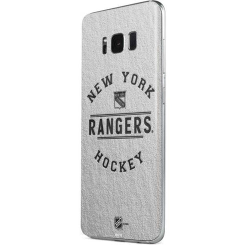 NHL New York Rangers Black Text Galaxy S8 Skin