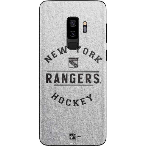 NHL New York Rangers Black Text Galaxy S9 Plus Skin
