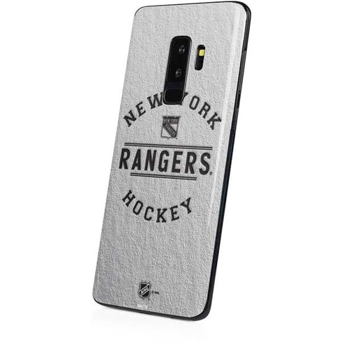NHL New York Rangers Black Text Galaxy S9 Plus Skin