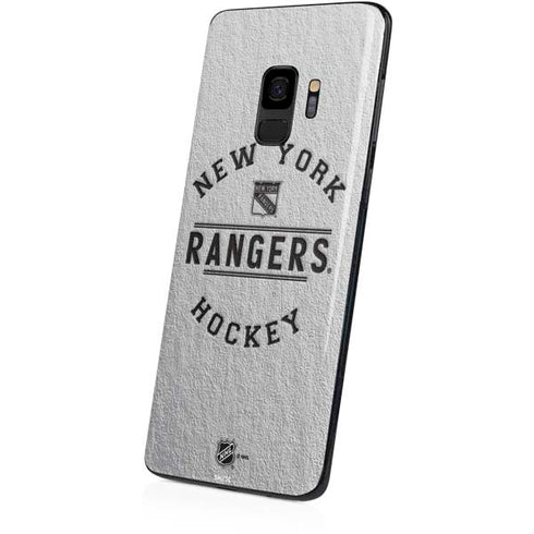 NHL New York Rangers Black Text Galaxy S9 Skin