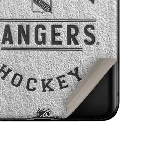 NHL New York Rangers Black Text Galaxy Z Flip Skin