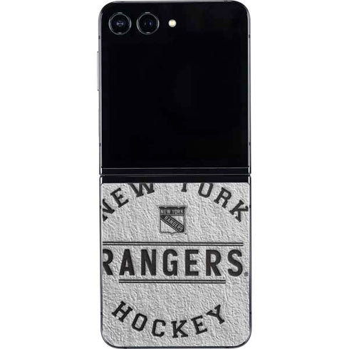 NHL New York Rangers Black Text Galaxy Z Flip5 5G Skin