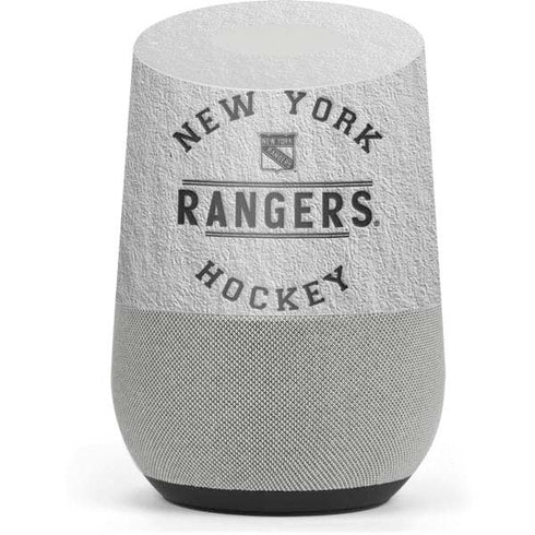 NHL New York Rangers Black Text Google Home Skin