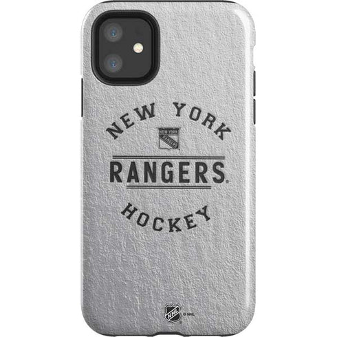 NHL New York Rangers Black Text iPhone 11 Impact Case