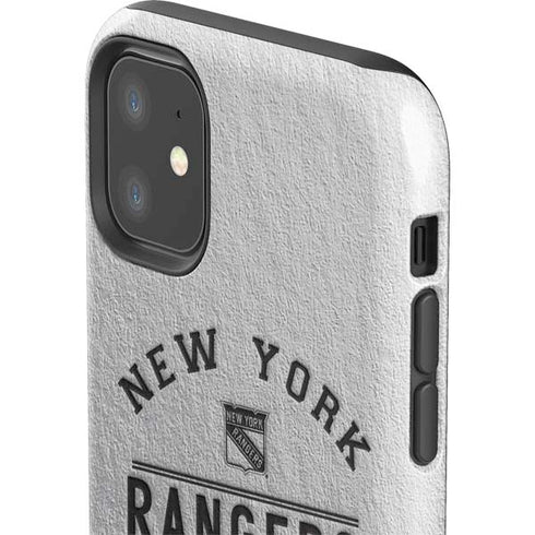 NHL New York Rangers Black Text iPhone 11 Impact Case