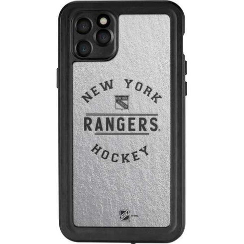 NHL New York Rangers Black Text iPhone 11 Pro Max Waterproof Case