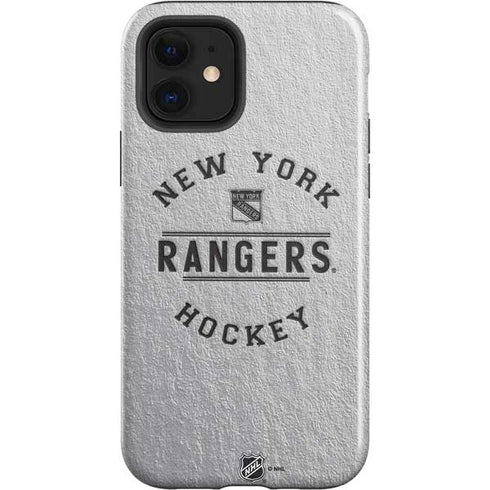 NHL New York Rangers Black Text iPhone 12 Impact Case