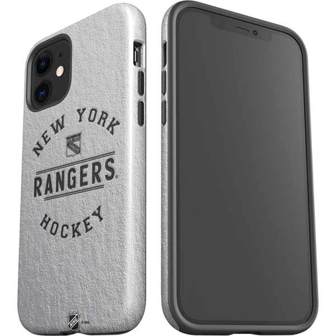 NHL New York Rangers Black Text iPhone 12 Impact Case