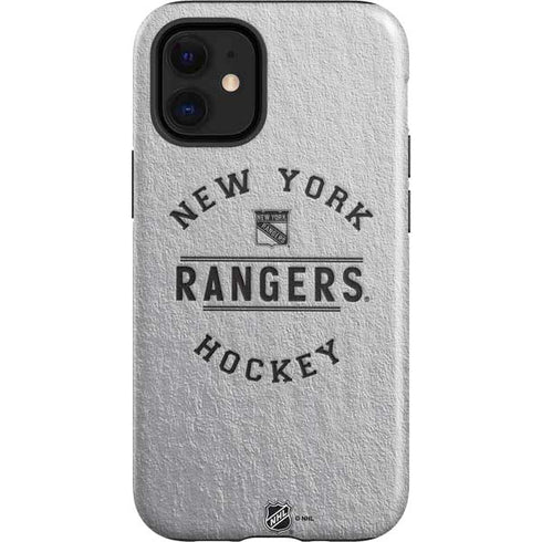 NHL New York Rangers Black Text iPhone 12 Mini Impact Case