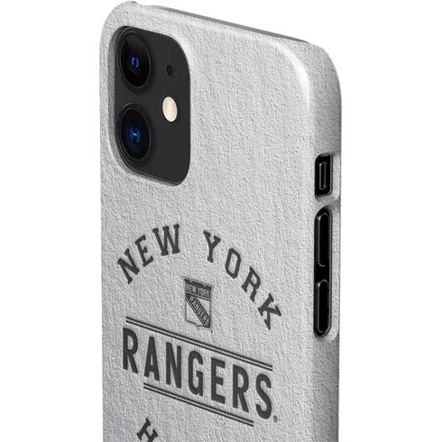 NHL New York Rangers Black Text iPhone 12 Mini Lite Case