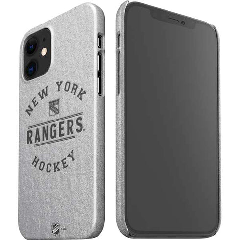 NHL New York Rangers Black Text iPhone 12 Mini Lite Case