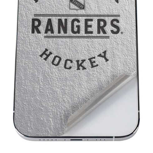 NHL New York Rangers Black Text iPhone 12 Pro Max Skin