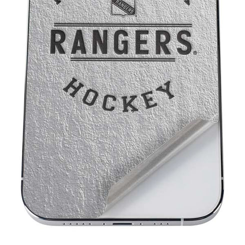 NHL New York Rangers Black Text iPhone 12 Pro Skin
