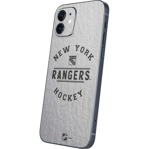 NHL New York Rangers Black Text iPhone 12 Skin