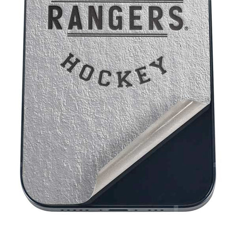 NHL New York Rangers Black Text iPhone 12 Skin