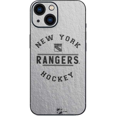 NHL New York Rangers Black Text iPhone 13 Mini Skin