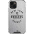 NHL New York Rangers Black Text iPhone 14 Clear Case