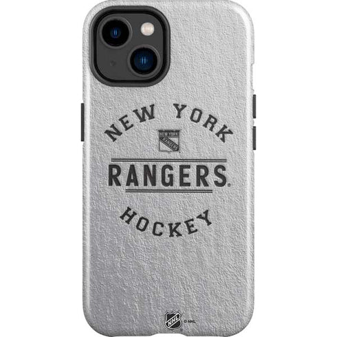 NHL New York Rangers Black Text iPhone 15 Plus Impact Case