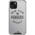 NHL New York Rangers Black Text iPhone 14 Plus Clear Case