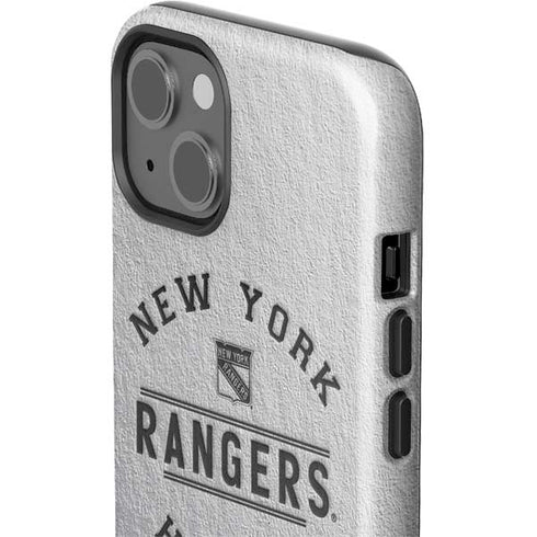 NHL New York Rangers Black Text iPhone 15 Impact Case