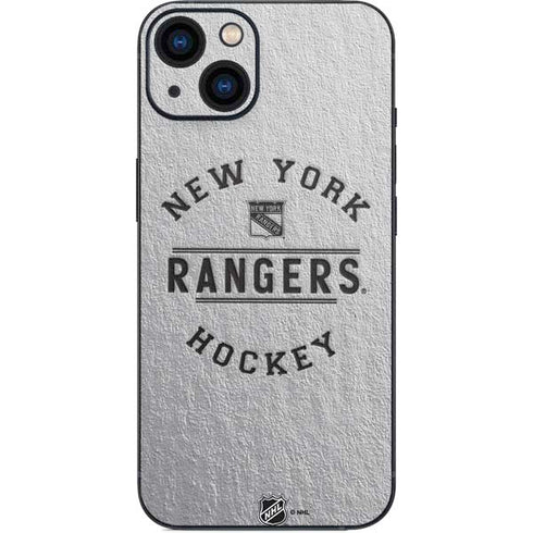 NHL New York Rangers Black Text iPhone 14 Plus Skin