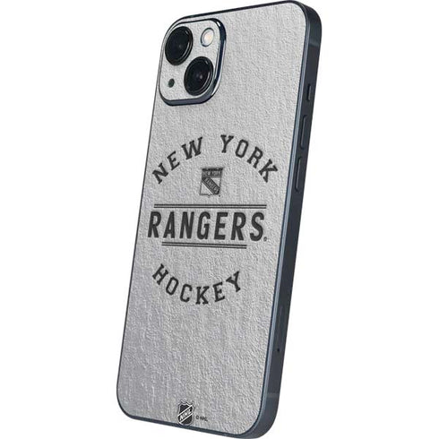 NHL New York Rangers Black Text iPhone 15 Plus Skin
