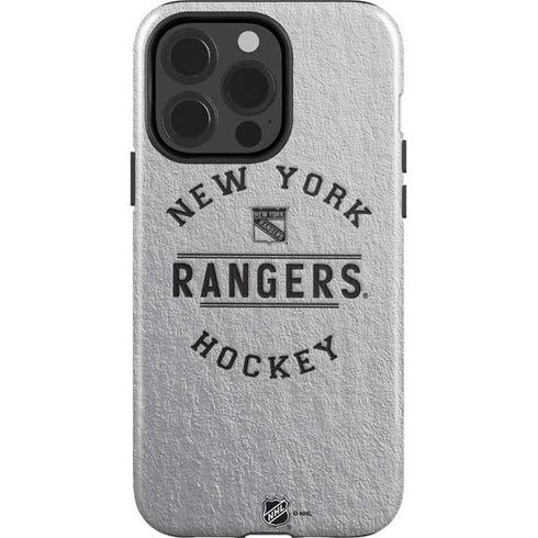 NHL New York Rangers Black Text iPhone 14 Pro Impact Case