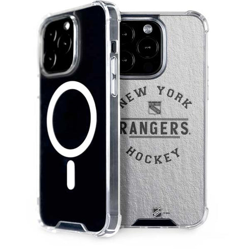 NHL New York Rangers Black Text iPhone 15 Pro MagSafe Case