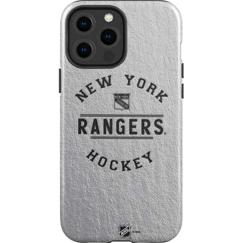 NHL New York Rangers Black Text iPhone 15 Pro Max Impact Case