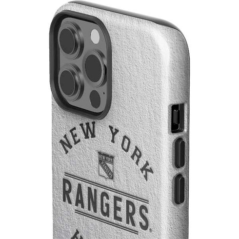 NHL New York Rangers Black Text iPhone 15 Pro Max Impact Case