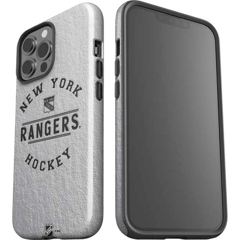 NHL New York Rangers Black Text iPhone 15 Pro Max Impact Case
