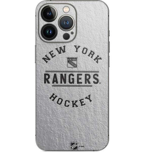 NHL New York Rangers Black Text iPhone 15 Pro Skin