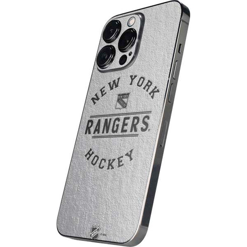 NHL New York Rangers Black Text iPhone 15 Pro Skin