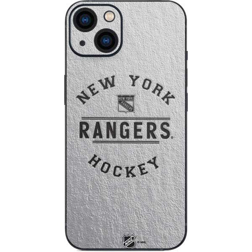 NHL New York Rangers Black Text iPhone 14 Skin