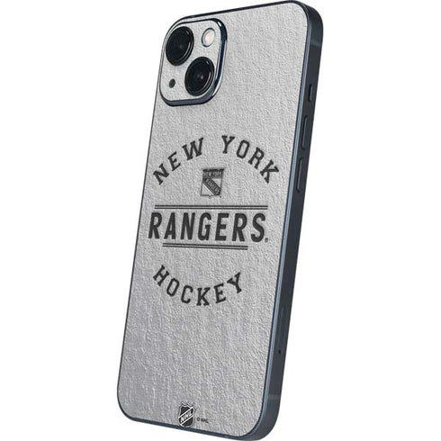 NHL New York Rangers Black Text iPhone 14 Skin