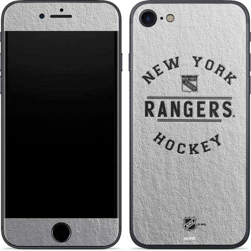 NHL New York Rangers Black Text iPhone 7 Skin