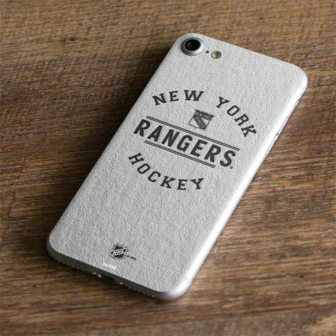 NHL New York Rangers Black Text iPhone 7 Skin