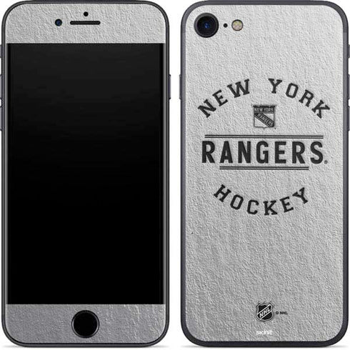 NHL New York Rangers Black Text iPhone 8 Skin