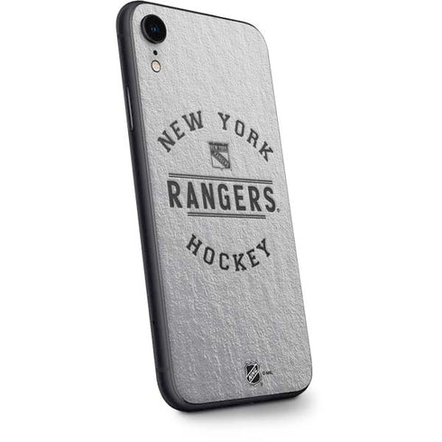 NHL New York Rangers Black Text iPhone XR Skin